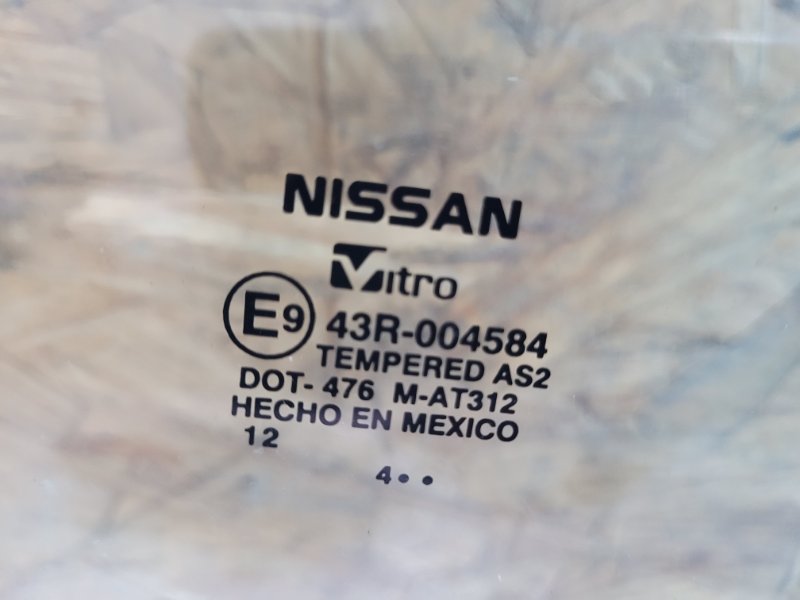 Стекло двери заднее правое NISSAN SENTRA B17 12-21 Седан 1.8