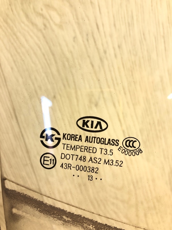 Стекло двери заднее правое OPTIMA TF 11-16 -14 2010-2013 TF Стекло двери заднее правое OPTIMA TF 11-16 -14 2010-2013 TF