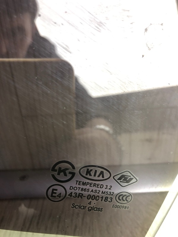 Стекло двери заднее левое KIA FORTE YD 12- YD 2.0 G4NC