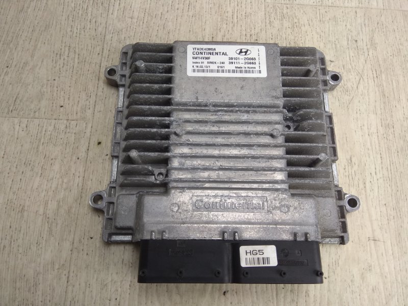 Блок управления двигателем HYUNDAI SONATA YF 10-14 2013 YF 2.4 G4KJ 39111-2G663 Б/У