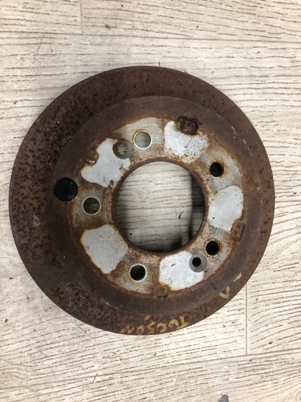 Тормозной диск задний HYUNDAI TUCSON 04-10 2004 JM 2.7 G6BA 58411-39600 Б/У