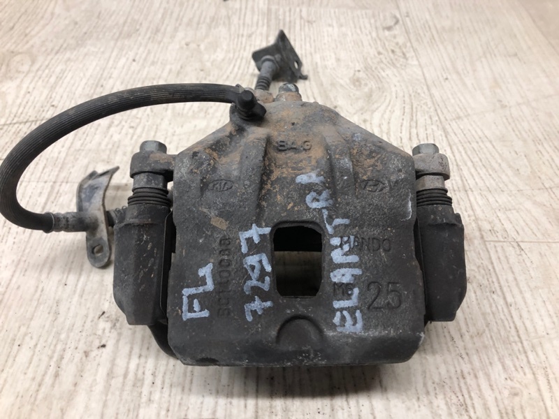 Суппорт тормозной передний левый HYUNDAI ELANTRA HD 06-11 2008 HD 2.0 G4GC 58110-2Q000 Б/У