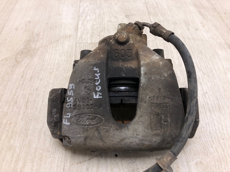 Суппорт тормозной передний левый FORD FOCUS 10-18 2011 BK 2.0 XQDA CV6Z-2B121-A Б/У