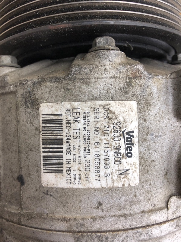 Компрессор кондиционера PATHFINDER R52 12-21 2016 R52 3.5 VQ35DD