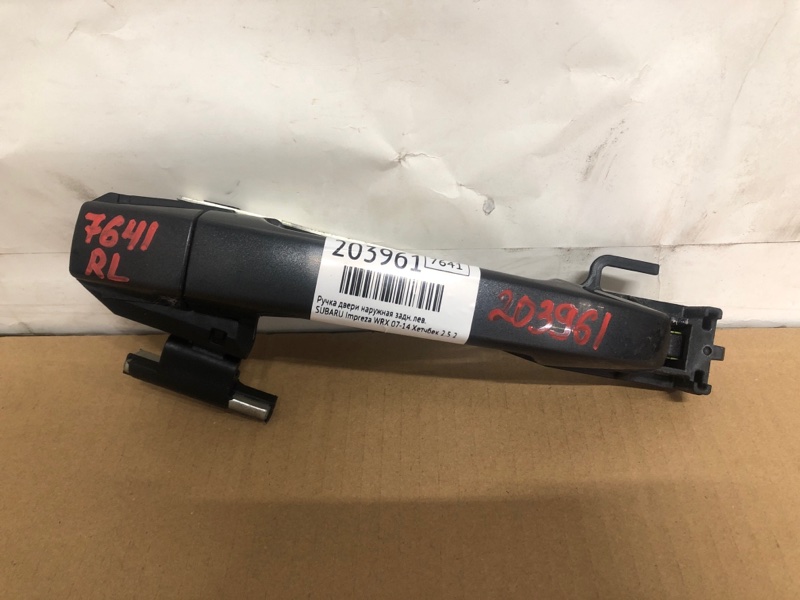 Ручка двери наружная задняя левая SUBARU IMPREZA WRX 10-14 GH 2014 Хетчбек 2.5 EJ255 61160FG000EN Б/У