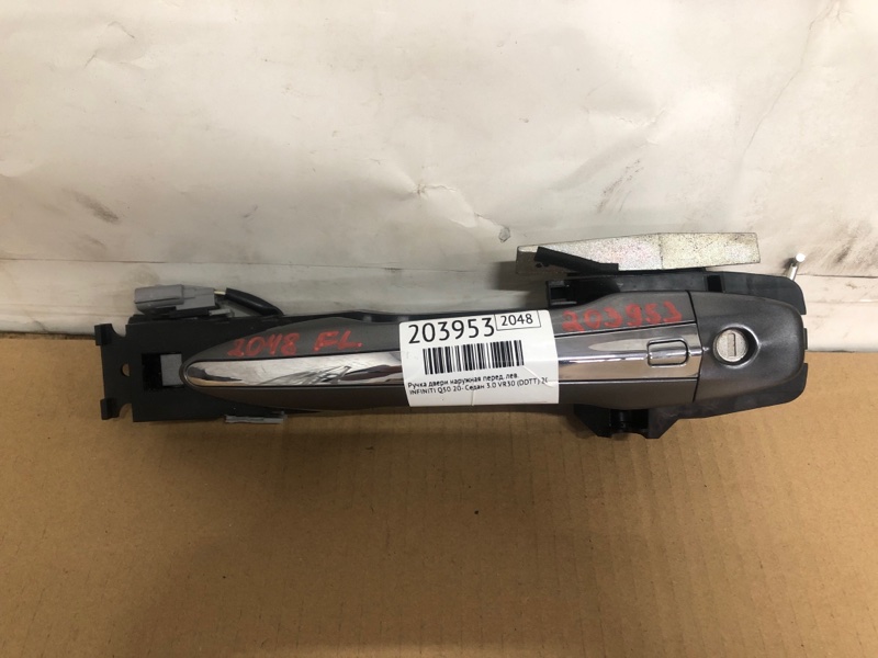 Ручка двери наружная передняя левая INFINITI Q50 20- 2021 Седан 3.0 VR30DDTT 80641-4GA3A Б/У