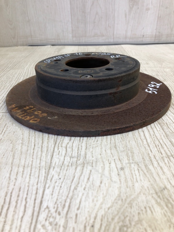 Тормозной диск задний KIA OPTIMA JF 15-20 JF 2.4 G4KJ