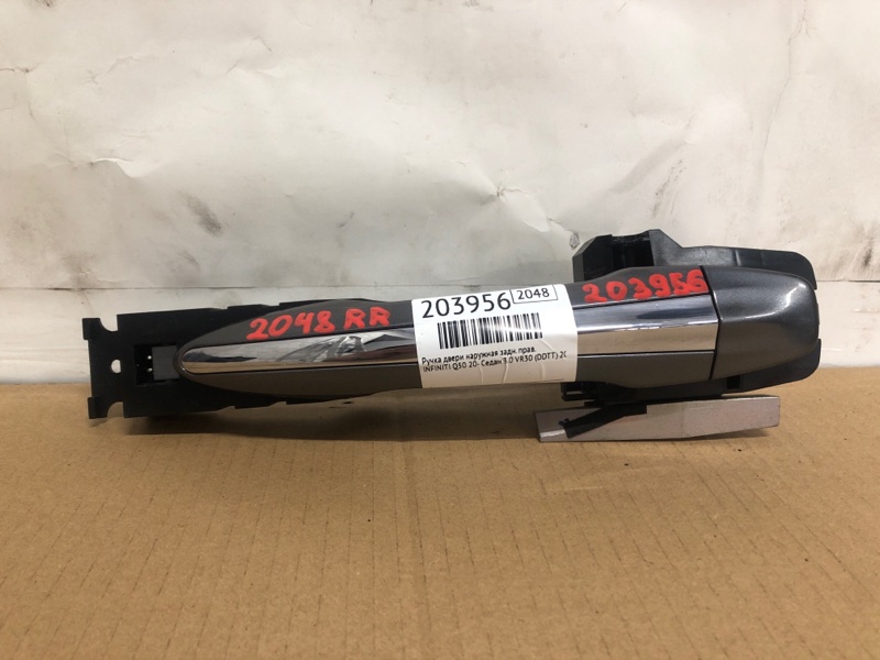 Ручка двери наружная задняя правая INFINITI Q50 20- 2021 Седан 3.0 VR30DDTT 82640-4GA3A Б/У