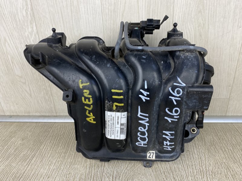 Коллектор впускной HYUNDAI ACCENT RB 10- 2015 RB 1.6 G4FD 28310-2B600 Б/У