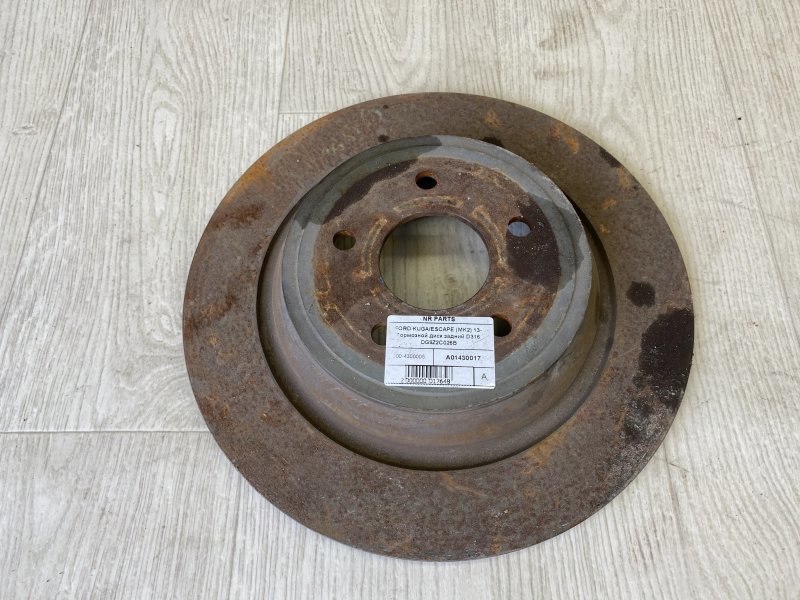 Тормозной диск задний FORD ESCAPE 12-19 2017 TM2 1.5 M9MA KJ5Z-2C026-A Б/У