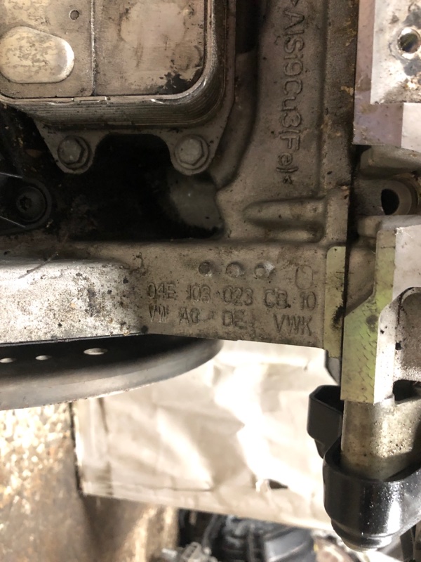 Двигатель бензин JETTA USA 10-17 2017 Седан 1.4L TSI I-4 Turbocharged