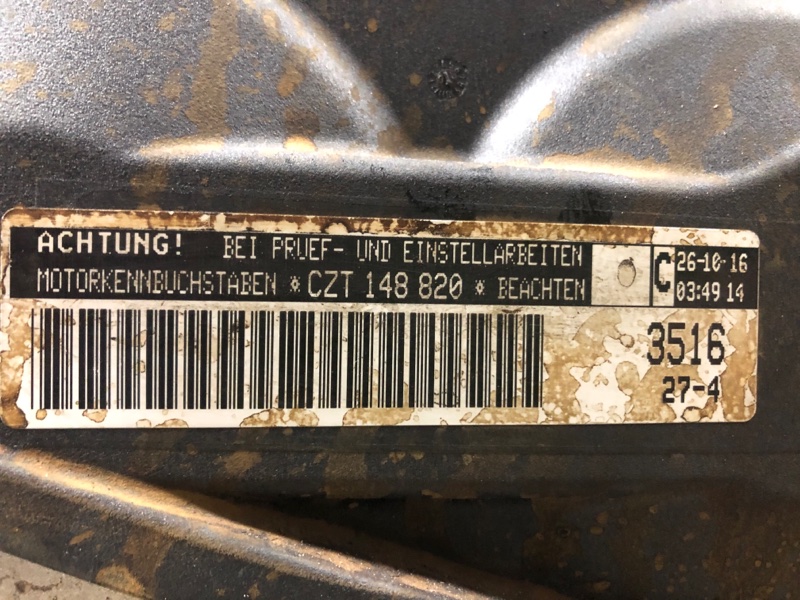 Двигатель бензин JETTA USA 10-17 2017 Седан 1.4L TSI I-4 Turbocharged