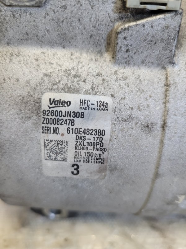 Компрессор кондиционера NV200 USA 13- 2017 Минивэн 2.0L 4