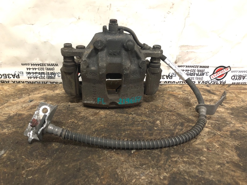 Суппорт тормозной передний левый HYUNDAI ACCENT RB 10- 2011 1.6L 4 58180-1RA00 Б/У