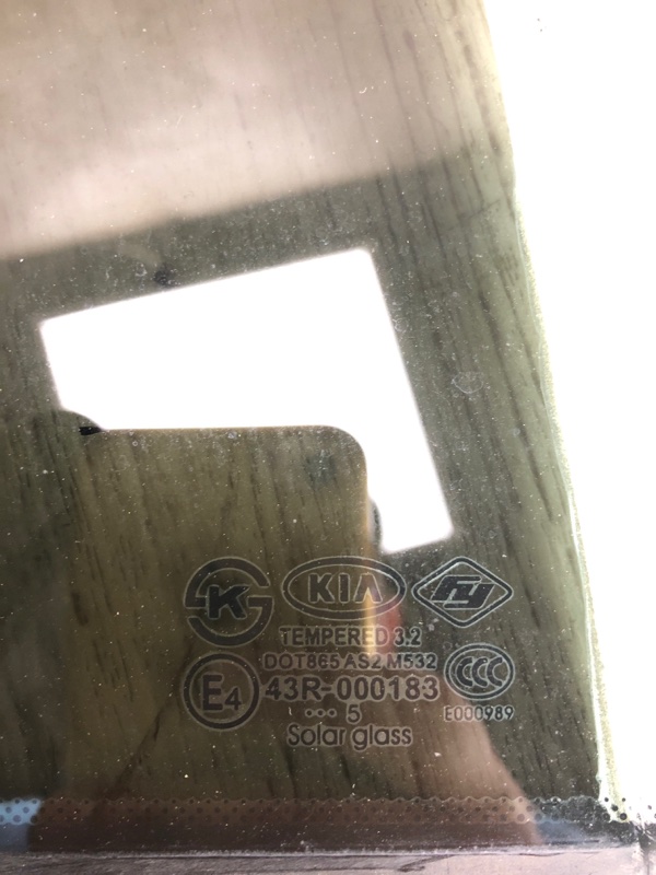 Стекло двери глухое заднее правое KIA FORTE YD 12- YD 1.8 G4NB