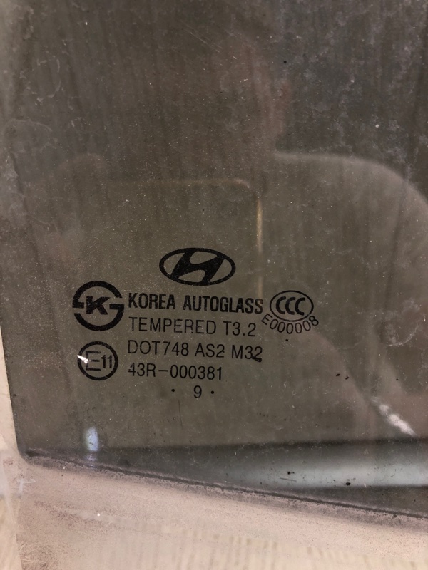 Стекло двери заднее правое ELANTRA HD 06-11 2009 HD 2.0 G4GC