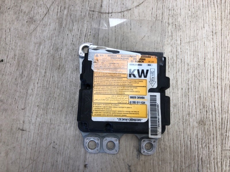 Блок управления AIRBAG NISSAN PATHFINDER R52 12-21 2013 R52 3.5 VQ35DE 98820-3KW9B Б/У