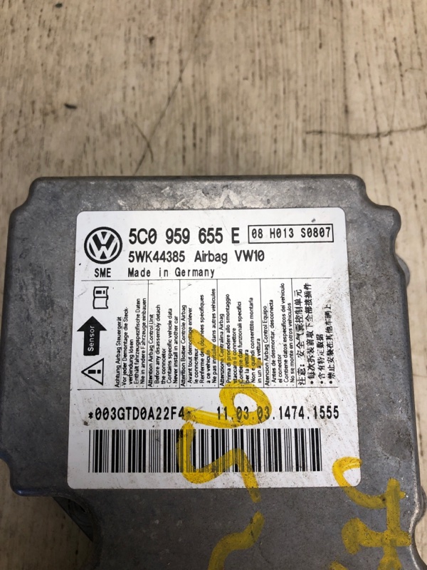 Блок управления AIRBAG JETTA USA 10-17 2011 162 CBTA 2.5L