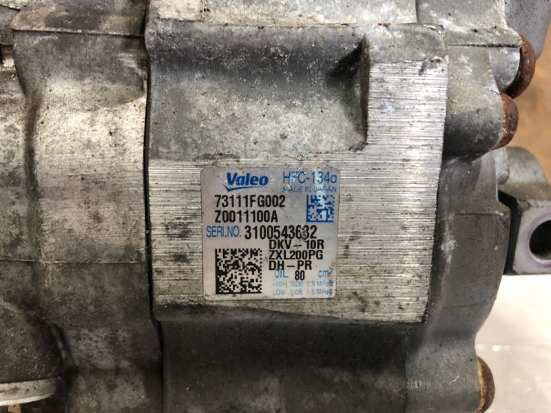 Компрессор кондиционера IMPREZA WRX 10-14 GH 2014 Хетчбек 2.5 EJ255