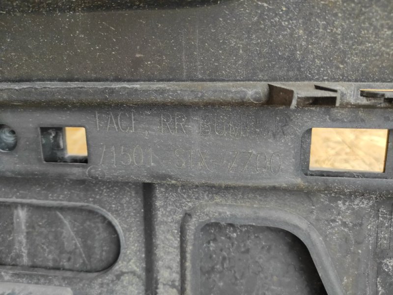 Бампер задний MDX (YD2) 06-13 2010 Внедорожник 3.7 J37A1