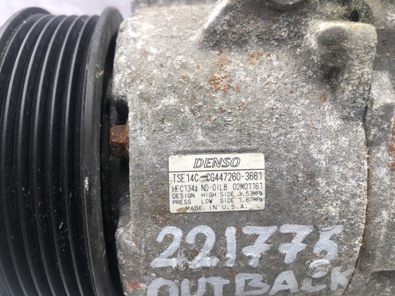 Компрессор кондиционера OUTBACK 09-14 BR 2010 2.5 EJ253 Компрессор кондиционера OUTBACK 09-14 BR 2010 2.5 EJ253