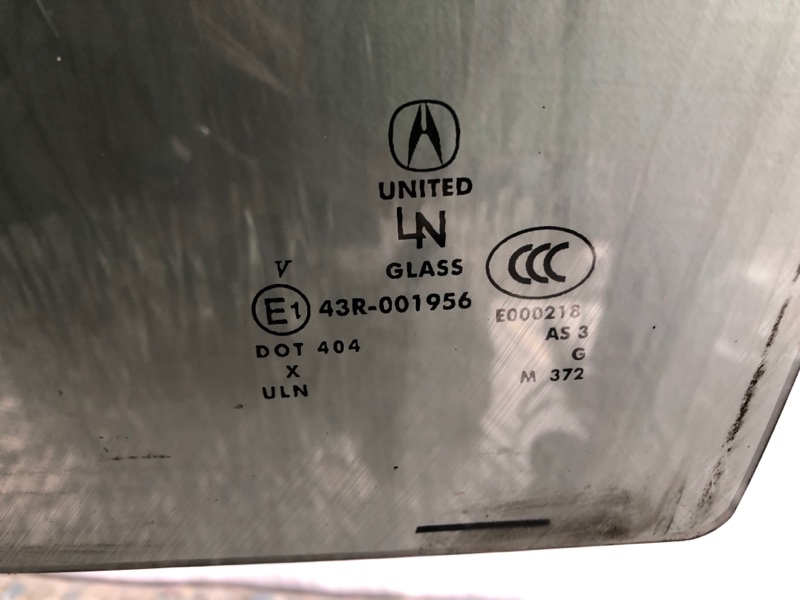 Стекло двери заднее левое MDX (YD2) 06-13 2010 Внедорожник 3.7 J37A1