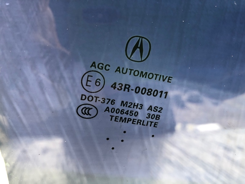 Стекло двери переднее правое MDX (YD2) 06-13 2010 Внедорожник 3.7 J37A1