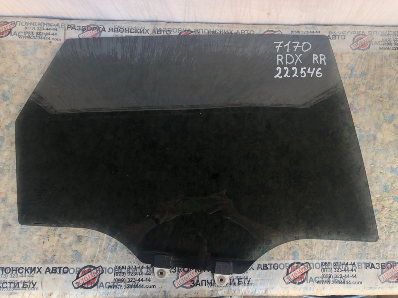 Стекло двери заднее правое ACURA RDX 06-12 2008 Внедорожник 2.3 73400-STK-A00 Б/У