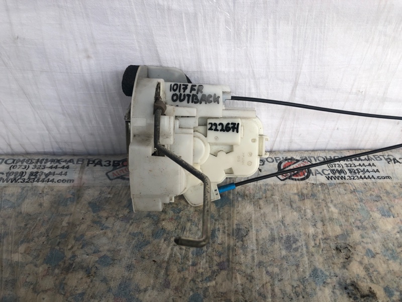 Замок двери передний правый SUBARU OUTBACK 09-14 BR 2010 2.5 EJ253 61032AJ00A Б/У