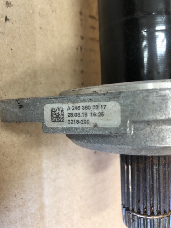 Вал промежуточный привода передний правый QX30 16-20 2019 Внедорожник 2.0 20PET