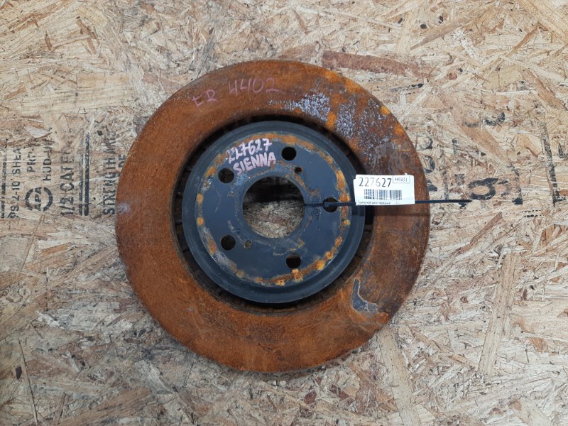 Запчасть тормозной диск передний TOYOTA SIENNA 11-16 2015 Минивэн 3.5 2GR-FE 43512-0E030 Б/У Тормозной диск передний TOYOTA SIENNA 11-16 2015 Минивэн 3.5 2GR-FE 43512-0E030 Б/У