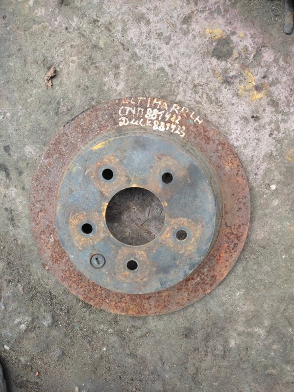 Тормозной диск задний NISSAN ALTIMA L32 07-12 2008 VQ25DE 4Cyl 43206-JA00A Б/У