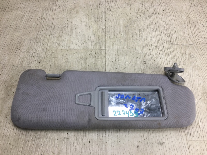 Козырек солнцезащитный правый HYUNDAI SONATA YF 10-14 2011 YF 2.4 G4KJ 85202-3Q021TX Б/У