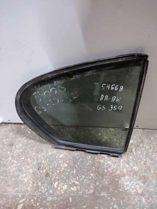 Стекло двери глухое заднее правое LEXUS GS350 GS300 05-11 68123-30611 Б/У