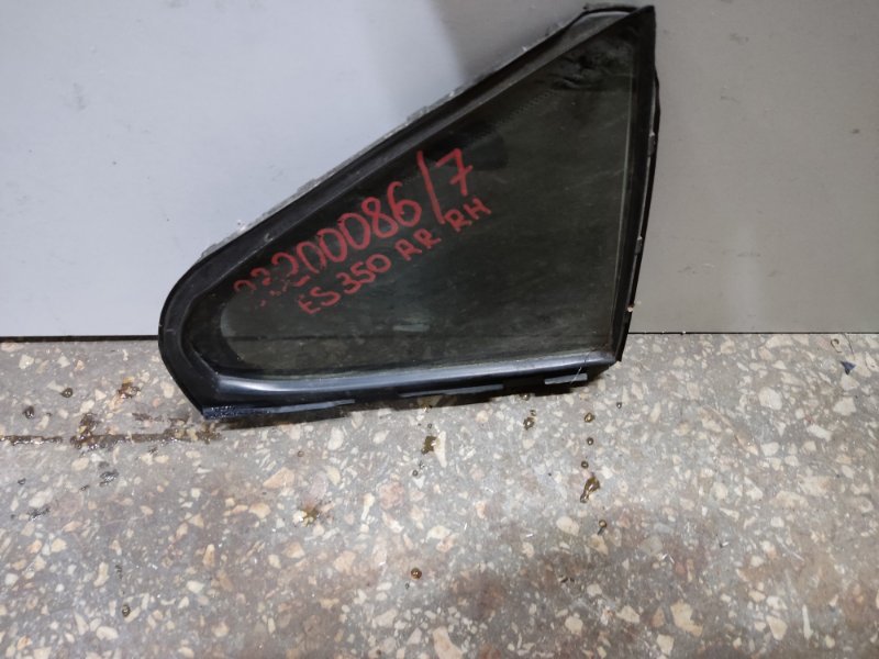 Стекло двери глухое заднее правое LEXUS ES350 06-12 2009 Седан 3.5 68123-33070 Б/У