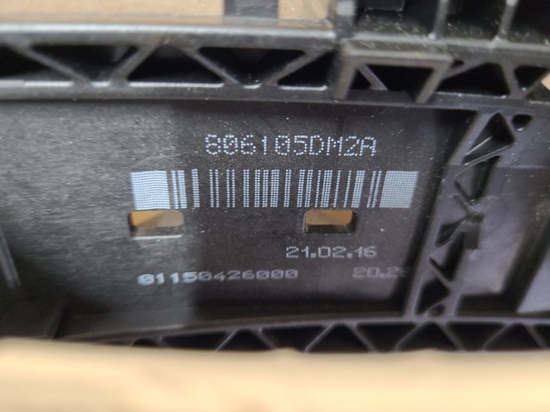 Ручка двери наружная передняя правая QX30 16-20 2017 Внедорожник 2.0 20PET