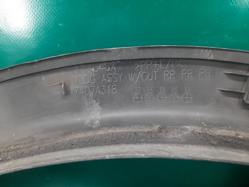 Накладка крыла (расширитель арки) задняя правая MITSUBISHI OUTLANDER GF 12- Внедорожник 2.4