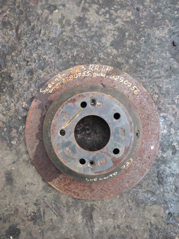 Тормозной диск задний KIA SORENTO XM 09-14 2012 Внедорожник 2.4 58411-2P000 Б/У