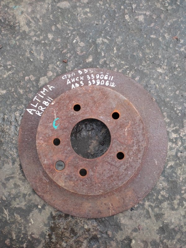 Тормозной диск задний NISSAN ALTIMA L33 12-18 L33 43206-JA00B Б/У