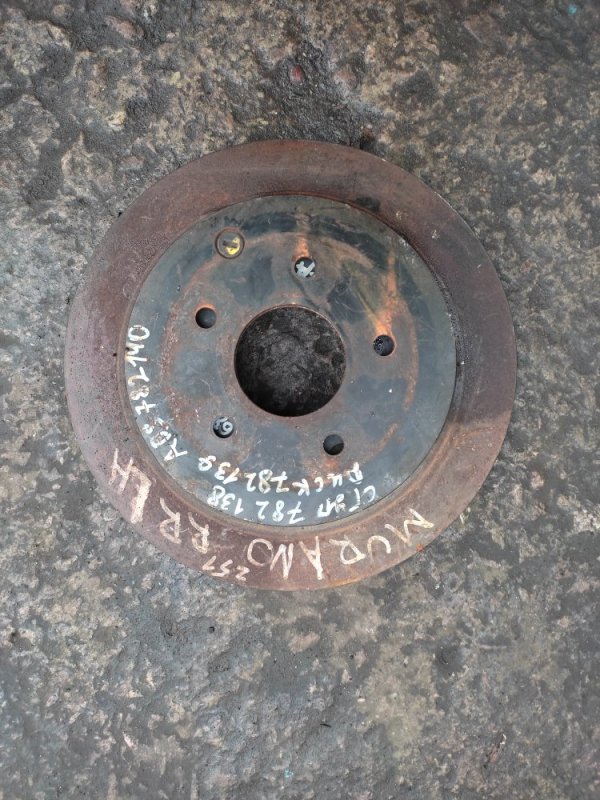 Запчасть тормозной диск задний NISSAN MURANO Z51 07-14 43206-CA000 Б/У Тормозной диск задний NISSAN MURANO Z51 07-14 43206-CA000 Б/У