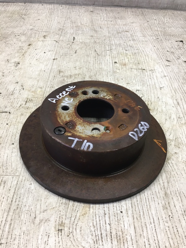 Тормозной диск задний правый HYUNDAI ACCENT MC 06-10 Тормозной диск задний правый HYUNDAI ACCENT MC 06-10