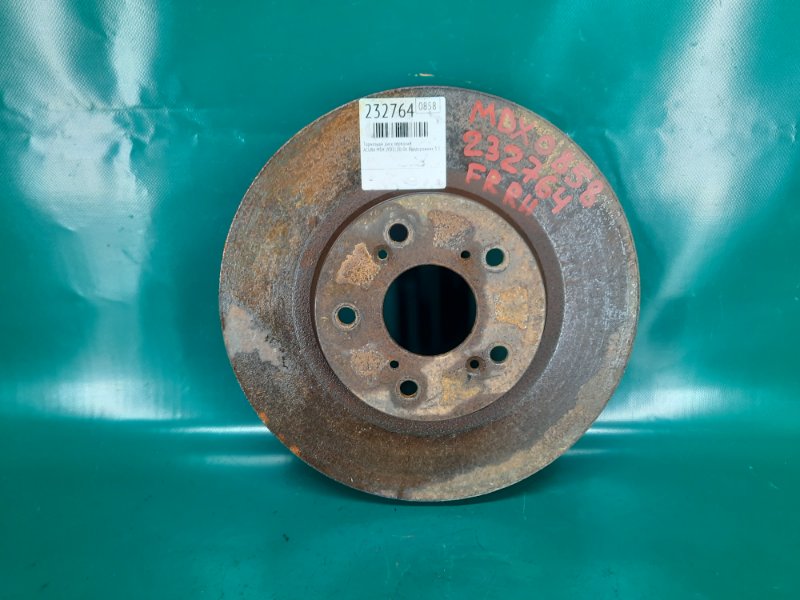 Тормозной диск передний ACURA MDX (YD1) 00-06 2004 Внедорожник 3.5 45251-S0X-000 Б/У
