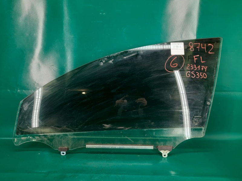 Стекло двери переднее левое LEXUS GS350 GS300 05-11 2008 Седан 3.5 2GR-FSE 68102-30780 Б/У