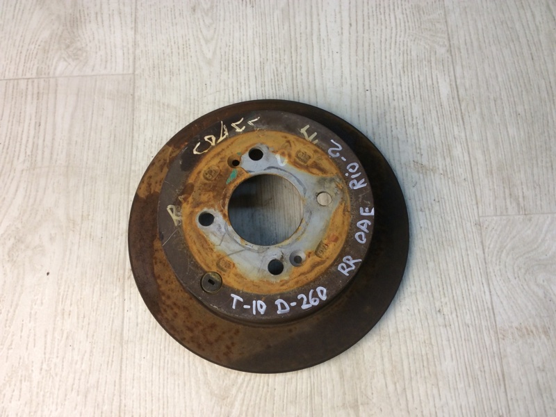 Тормозной диск задний задний KIA RIO JB 2005-2011 58411-1C800 Б/У