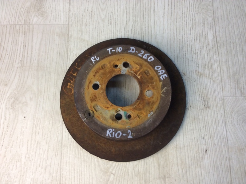 Тормозной диск задний задний KIA RIO JB 2005-2011 58411-1C800 Б/У