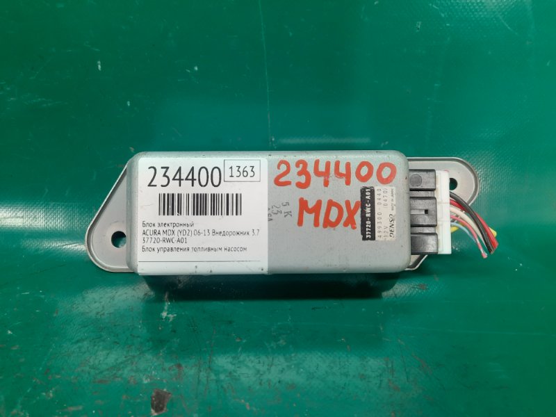 Блок управления топливным насосом ACURA MDX (YD2) 06-13 2009 Внедорожник 3.7 J37A1 37720-RWC-A01 Б/У