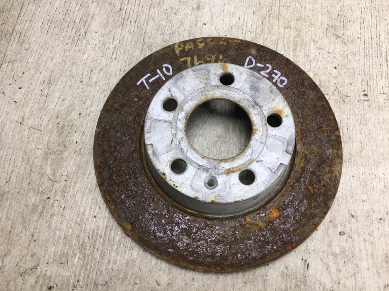 Тормозной диск задний VOLKSWAGEN PASSAT B8 14- 2015 A32 1.8 CPRA 561 615 601 Б/У