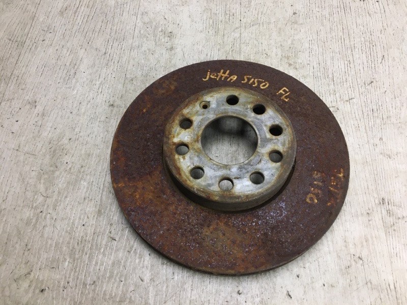 Тормозной диск передний VOLKSWAGEN JETTA USA 10-17 2011 162 2.5 CBUA 5C0 615 301 D Б/У