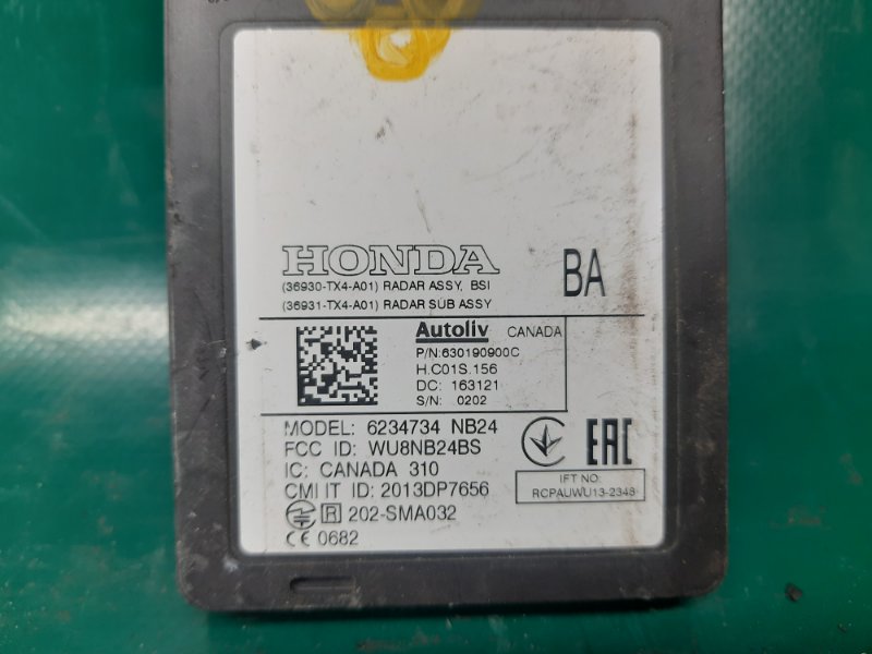 Датчик слепых зон задний правый ACURA RDX 12-19 Внедорожник 3.5 J35Z2