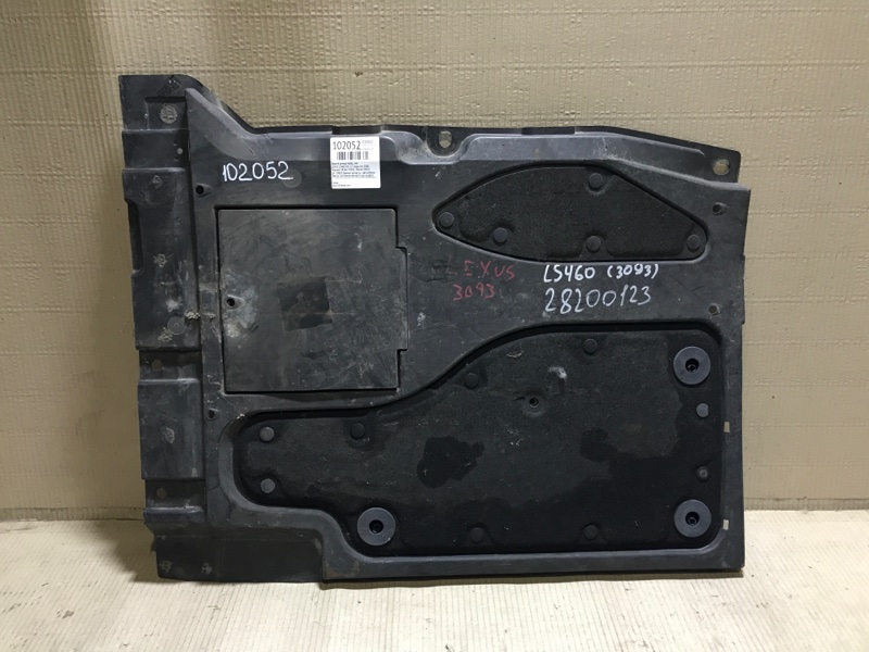 Защита днища передняя левая LEXUS LS460 06-12 2006 Седан 4.6 58166-50031 Б/У